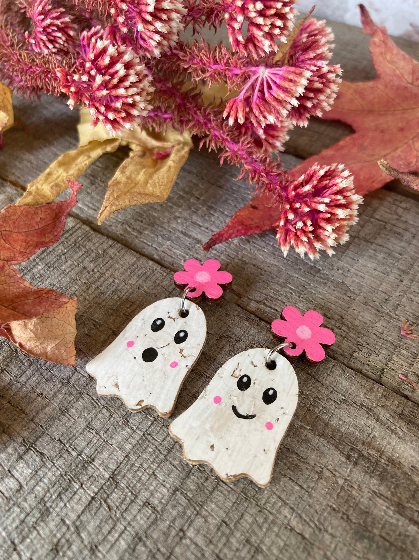 Ghost Flower Earrings