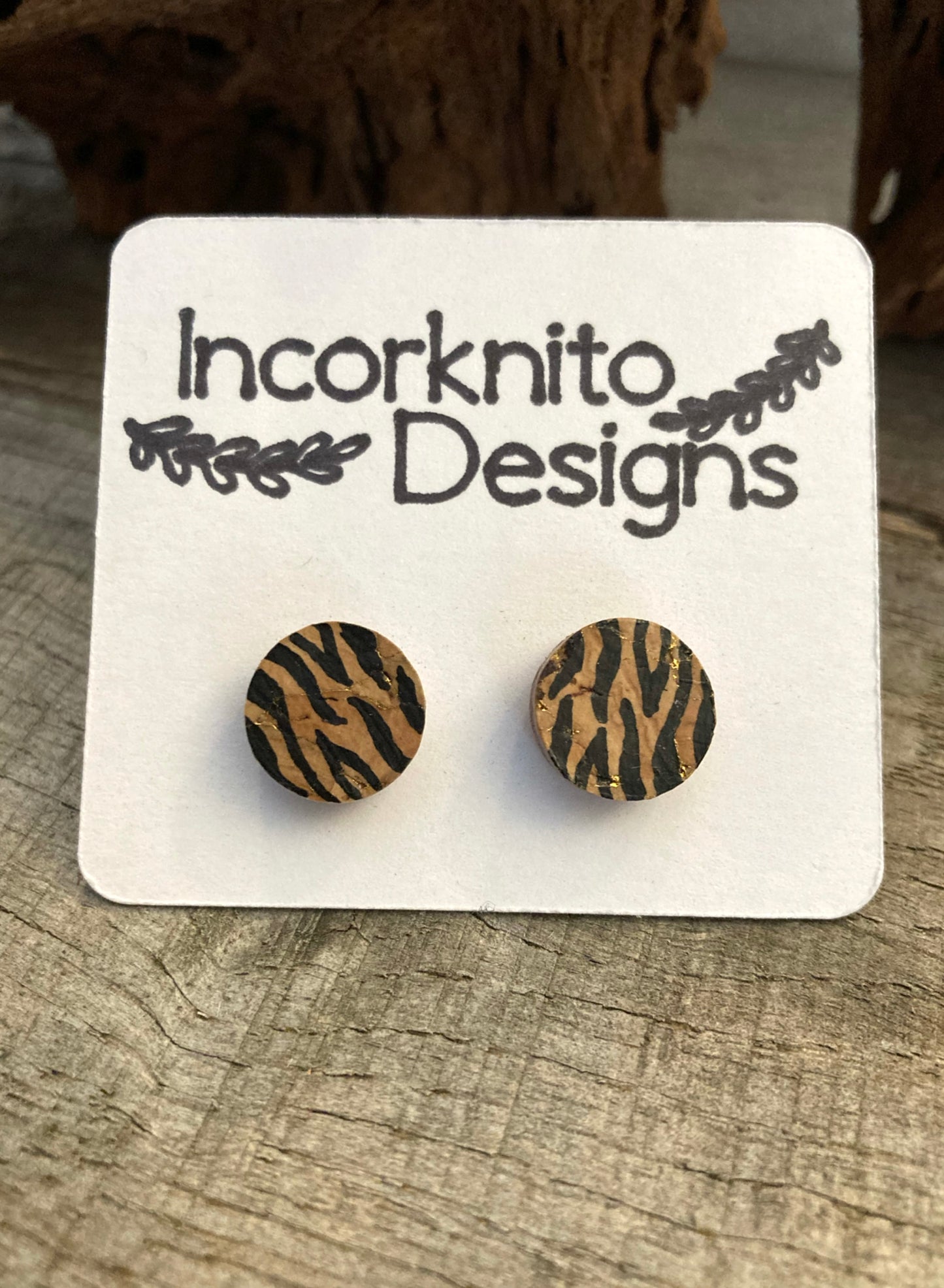 Tiger Print Studs