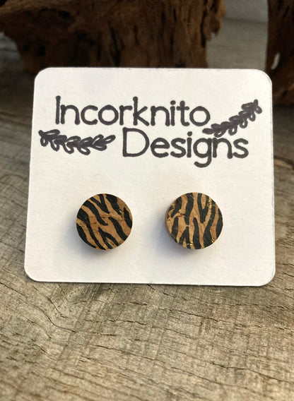 Tiger Print Studs