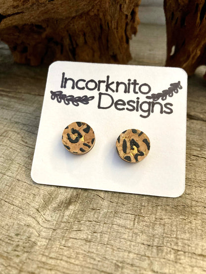 Leopard Print Studs