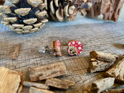 Smiley Toadstool Stud Earrings