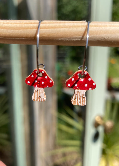 Red Toadstool Mini Hoops