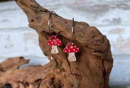 Red Toadstool Mini Hoops