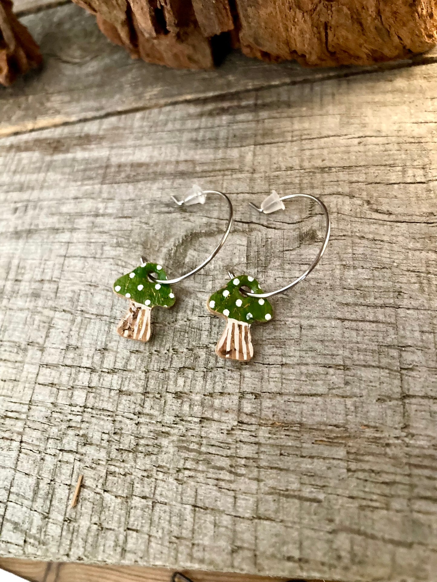 Green Toadstool Mini Hoops