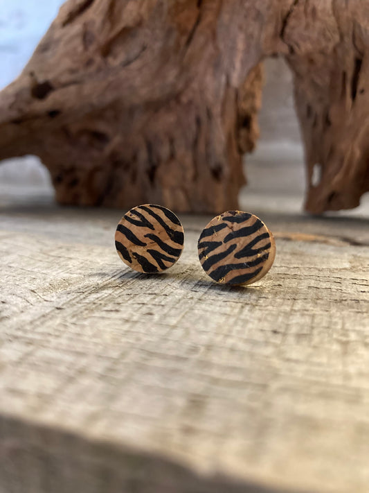 Tiger Print Studs