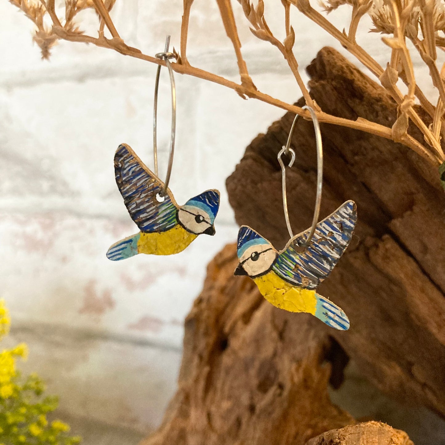 Blue Tit Earrings