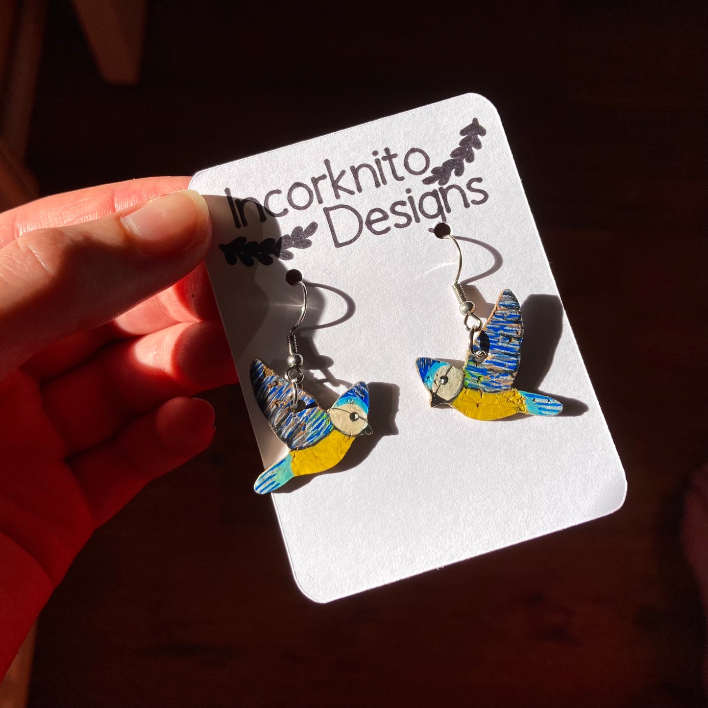 Blue Tit Earrings