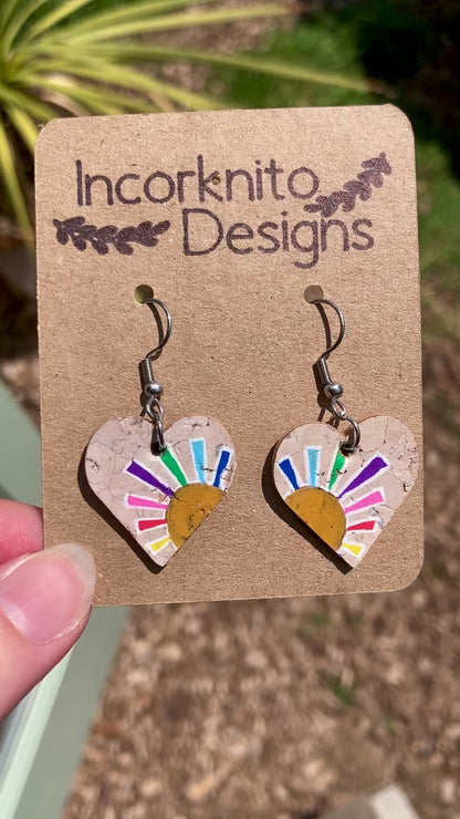 Rainbow Sun Hearts