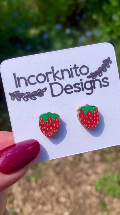 Strawberry Stud Earrings