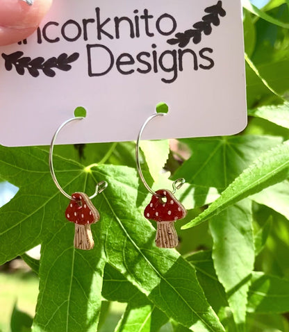 Red Toadstool Mini Hoops